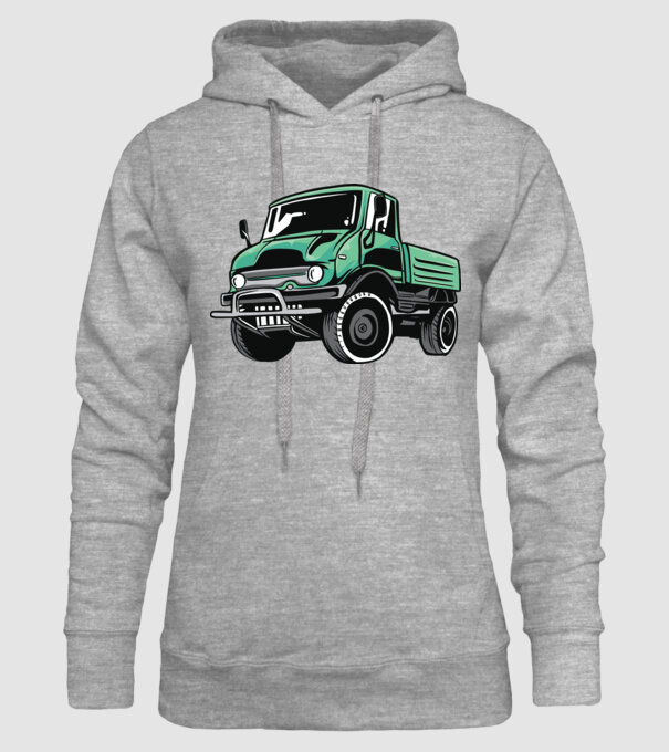 Camion model gri pe tricou