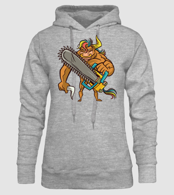 Unicorn Taur model gri pe tricou