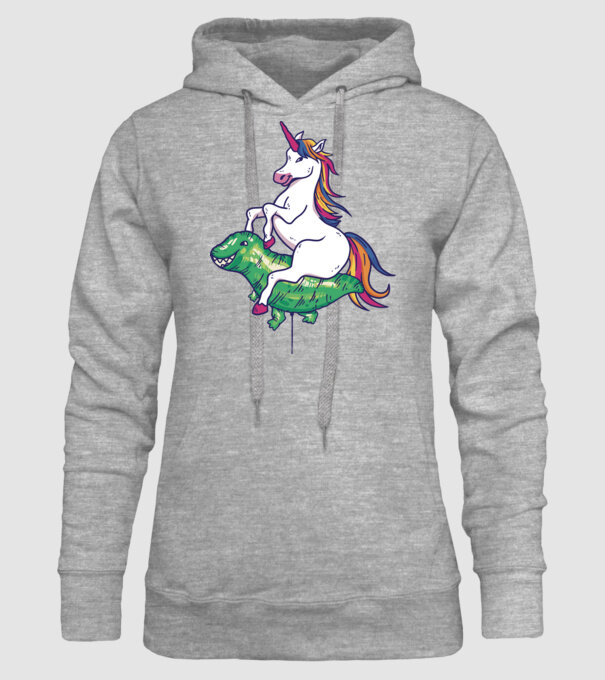 Balon cu Unicorn model gri pe tricou