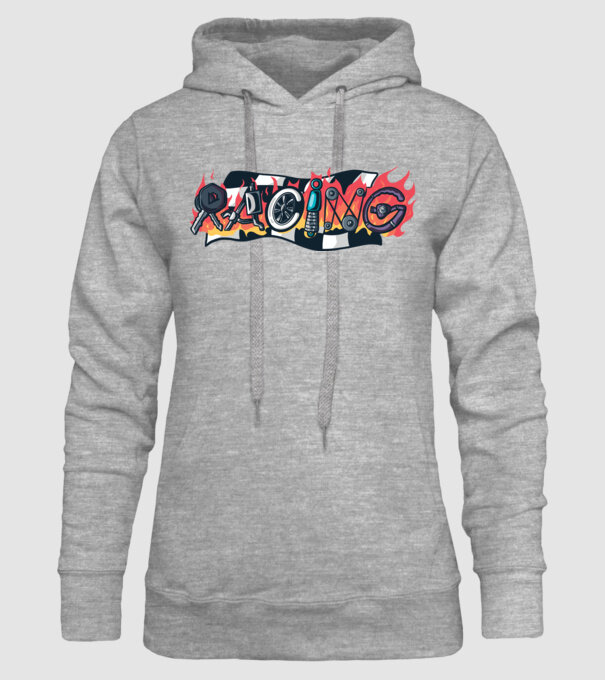Cursă Racing model gri pe tricou