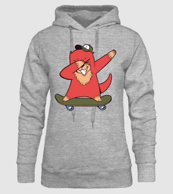 Vidră DAB model gri pe tricou