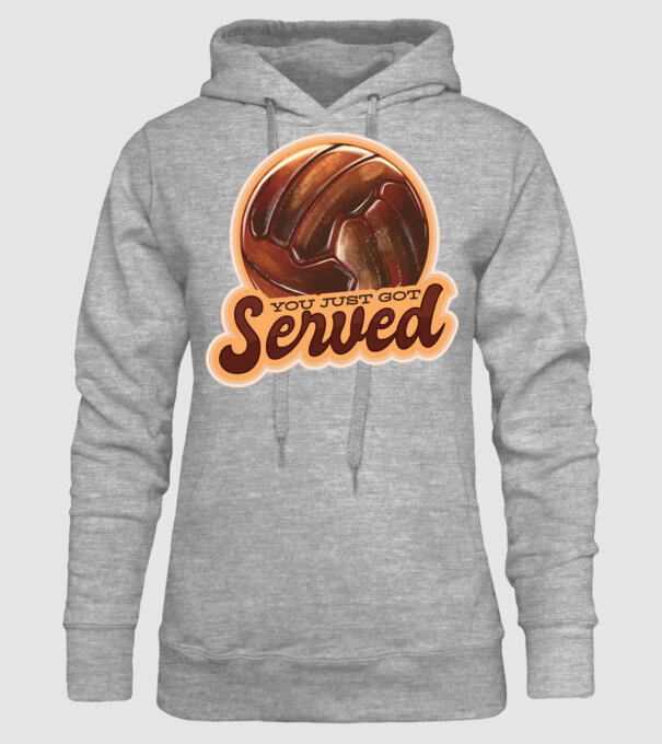You just got served - volei model gri pe tricou