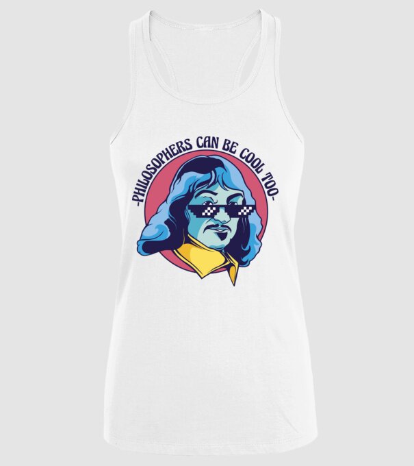Chiar și Filozofii pot fi cool model alb pe tricou