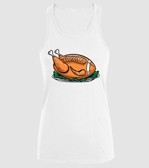 Fotbal american Curcan model alb pe tricou