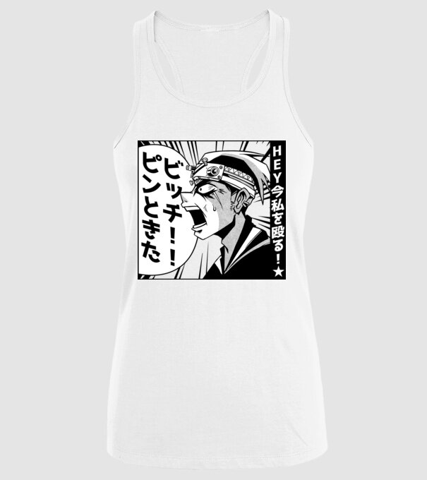 Cap Anime Manga model alb pe tricou