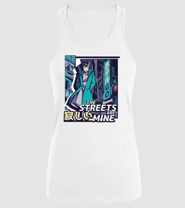 Anime Vaporwave benzi desenate model alb pe tricou