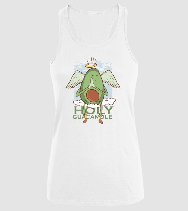 Rai avocado model alb pe tricou