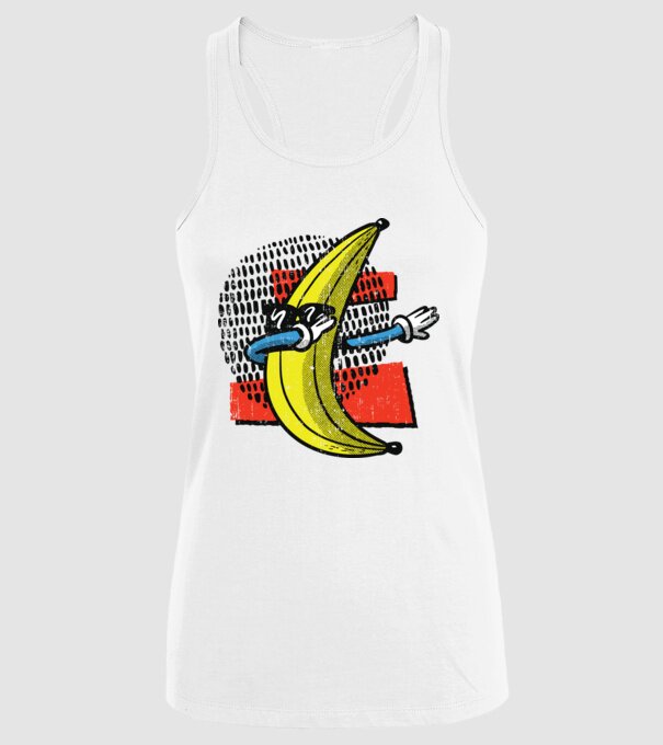 Banană DAB model alb pe tricou