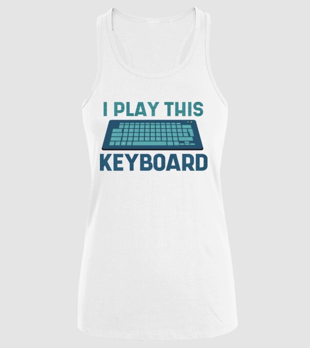 Tastatura Gamer model alb pe tricou