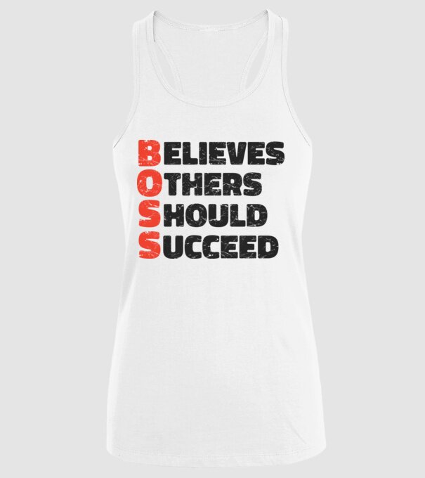 BOSS Șef model alb pe tricou