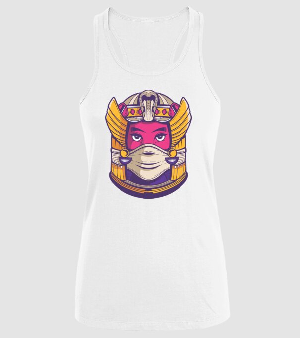 Cleopatra Mască model alb pe tricou