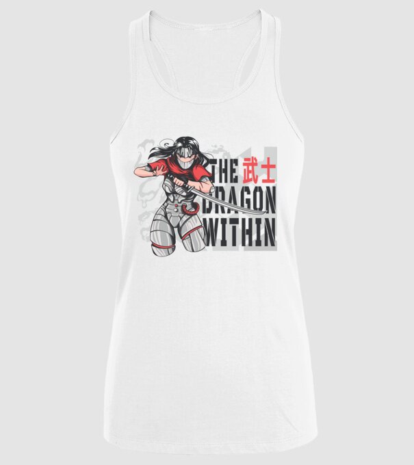 Cyborg Ninja fată Anime model alb pe tricou