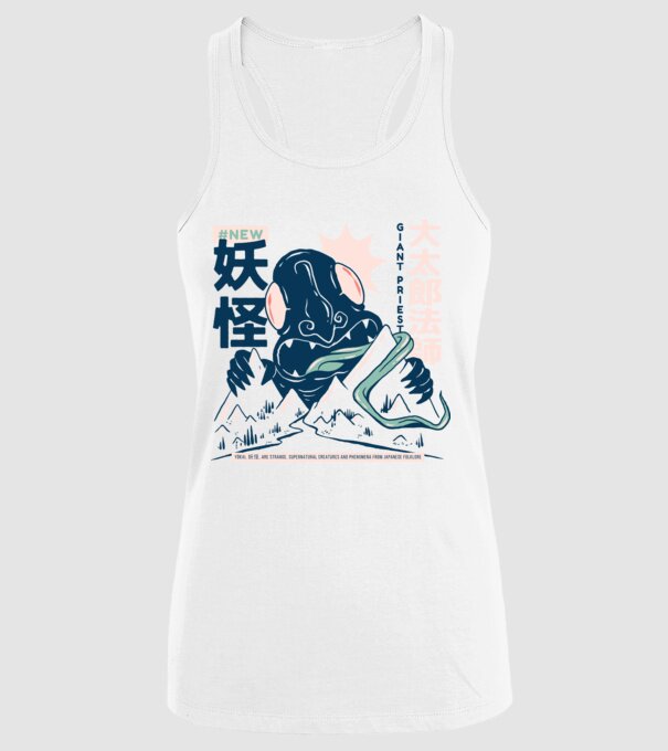 Daidarabotchi Yokai Anime model alb pe tricou