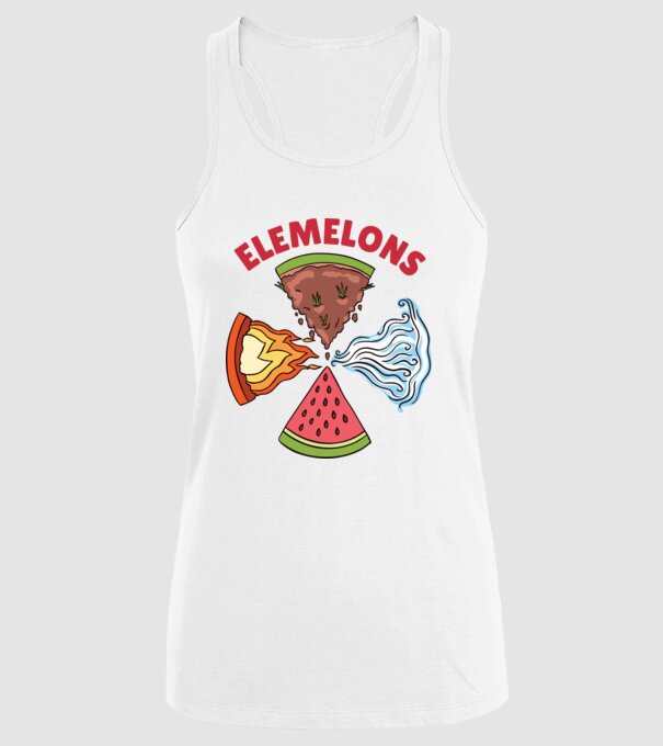 Elemente pepene model alb pe tricou