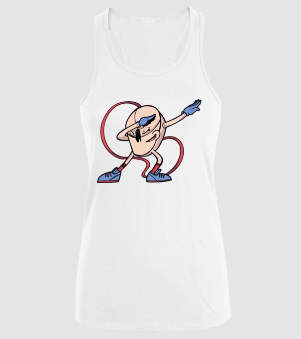 Șoarece DAB model alb pe tricou
