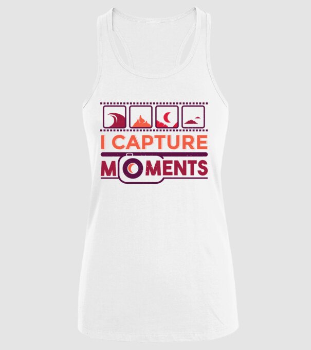 Prind momentele - Fotograf model alb pe tricou
