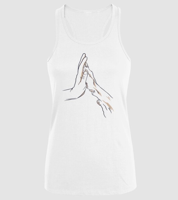 Prietenia câine om model alb pe tricou