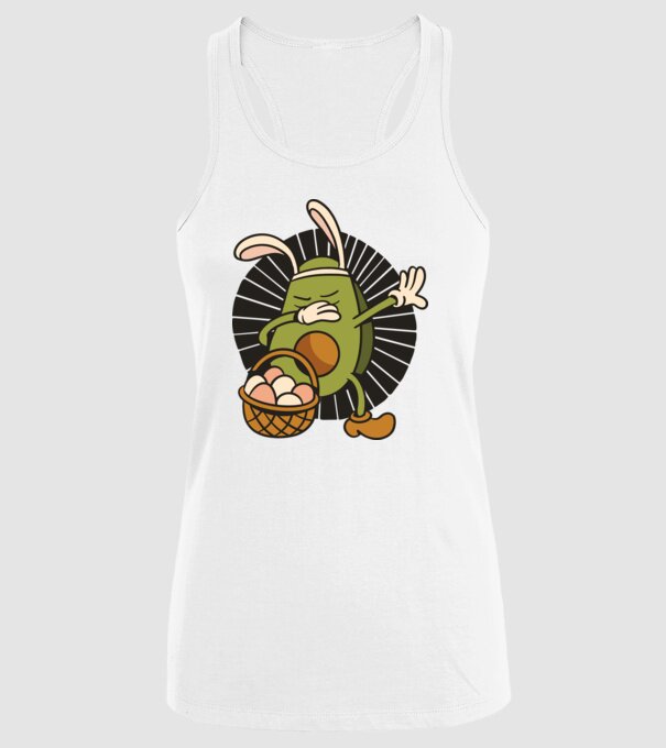 Avocado de Paște DAB model alb pe tricou