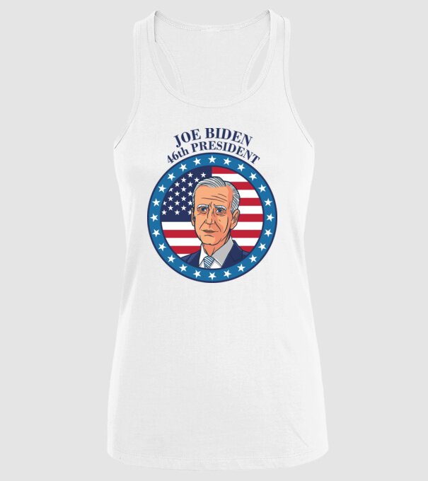 Joe Biden cel de-al 46-lea președinte al SUA model alb pe tricou