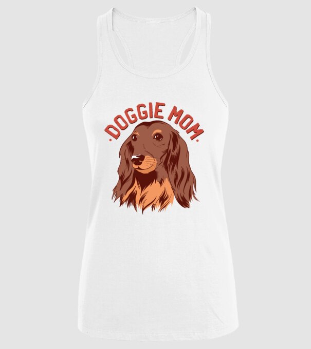 Mamă de Câine model alb pe tricou