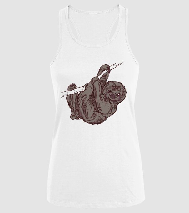 Leneș model alb pe tricou