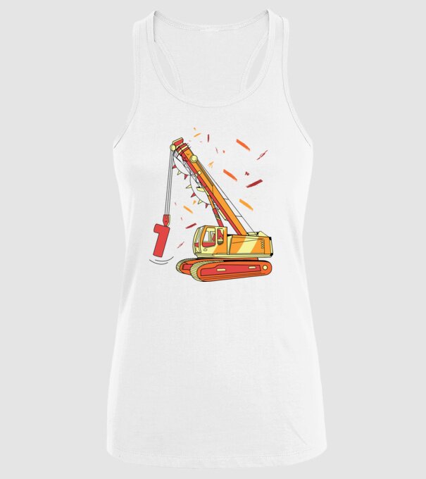 Prindere 1st Birthday model alb pe tricou