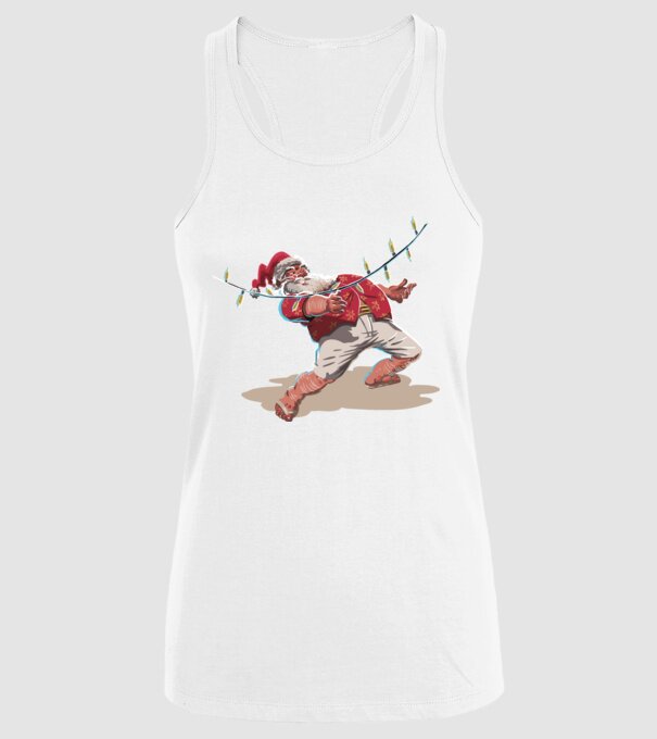 Limbo Moș Crăciun model alb pe tricou