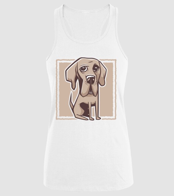 Câine Mastiff german model alb pe tricou