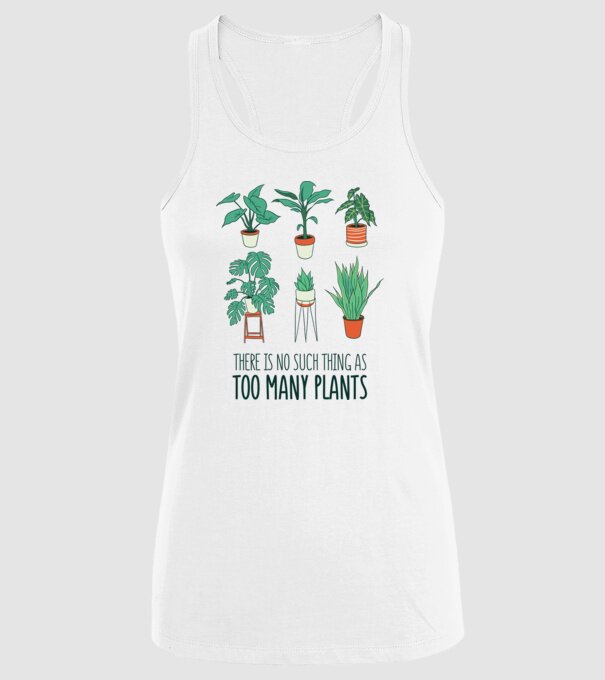 Este imposibil să existe prea multe plante model alb pe tricou