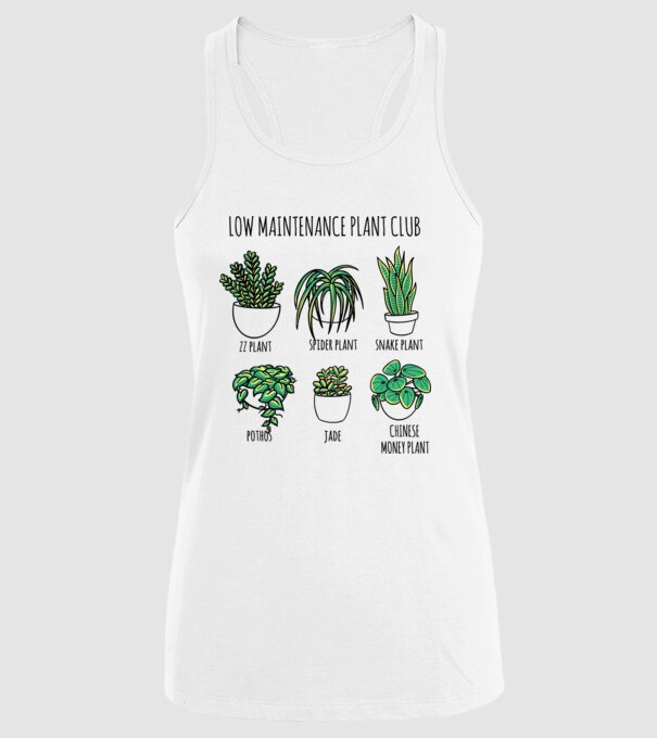 Îngrijirea plantelor model alb pe tricou