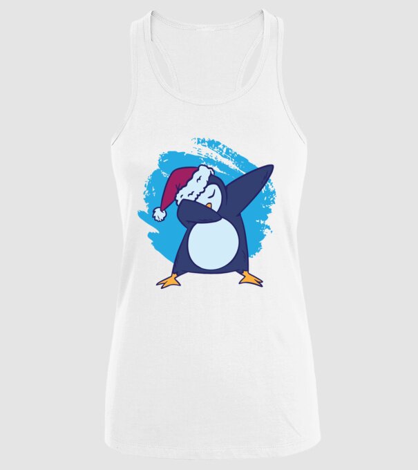 Pinguin DAB model alb pe tricou