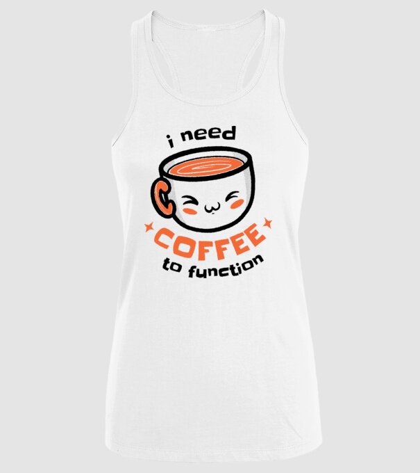 Am nevoie de cafea model alb pe tricou