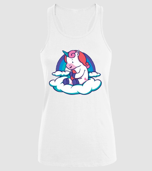 Unicorn Baby model alb pe tricou