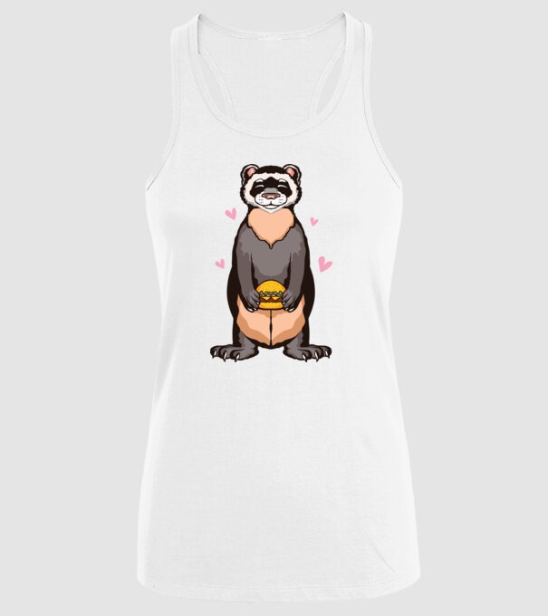 Dihor vânător model alb pe tricou