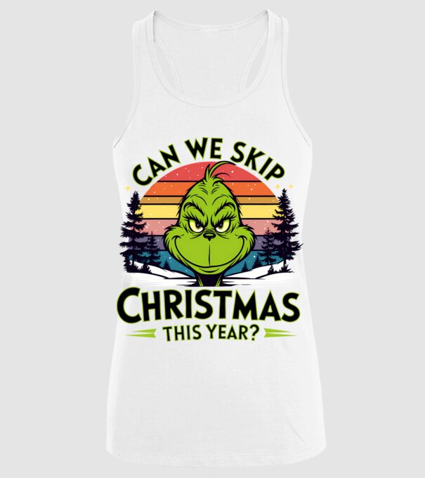 Can we skip christmas this year model alb pe tricou