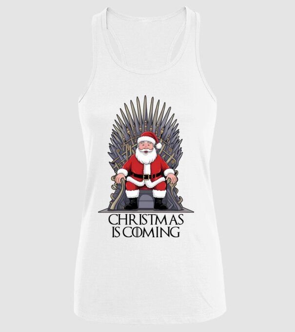 Christmas is Coming Alb model alb pe tricou
