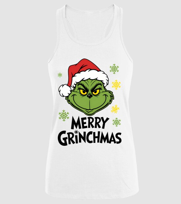 Merry Grinchmas Alb model alb pe tricou