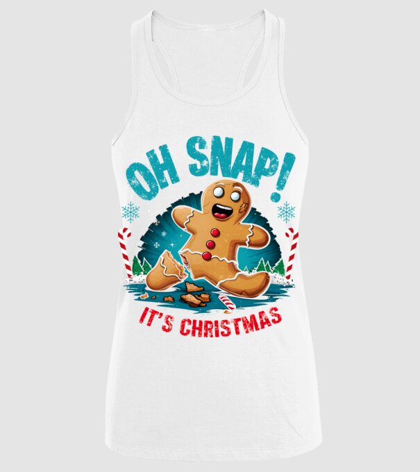 Oh snap! It's christmas Alb model alb pe tricou
