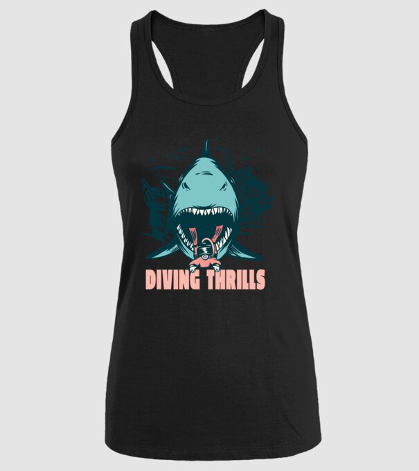 Scufundarea este periculoasă model negru pe tricou