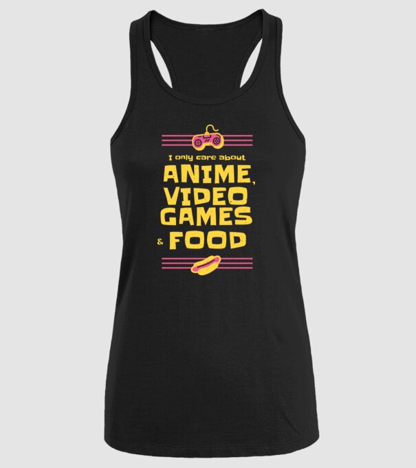Joc video Anime model negru pe tricou