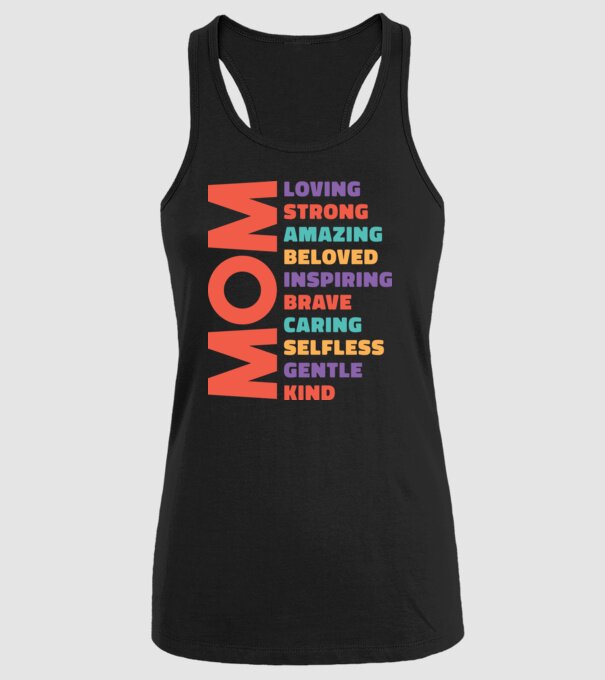 Caracteristici mamă model negru pe tricou