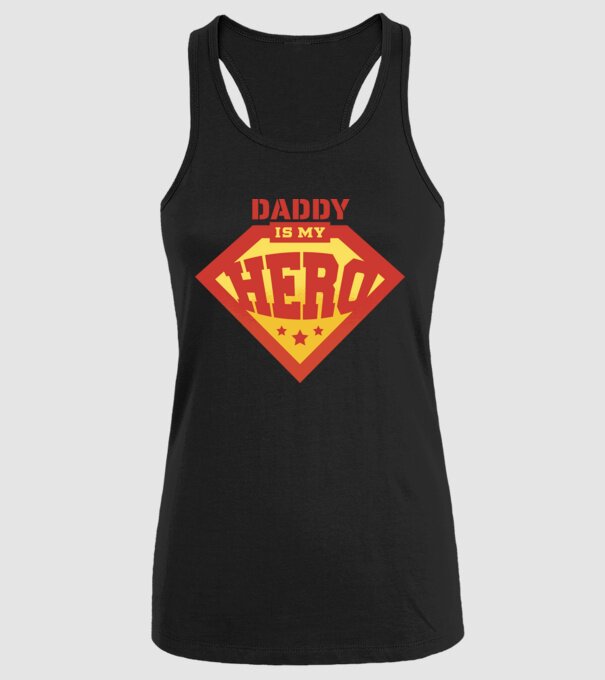 Tata este Supereroul meu model negru pe tricou