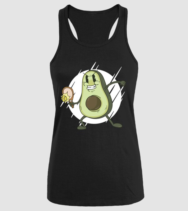 Tenis Avocado model negru pe tricou