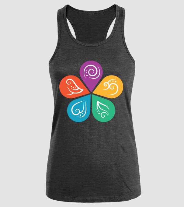 Ayurveda model negru pe tricou