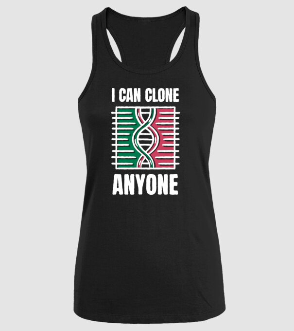 Clonez pe oricine Biolog model negru pe tricou