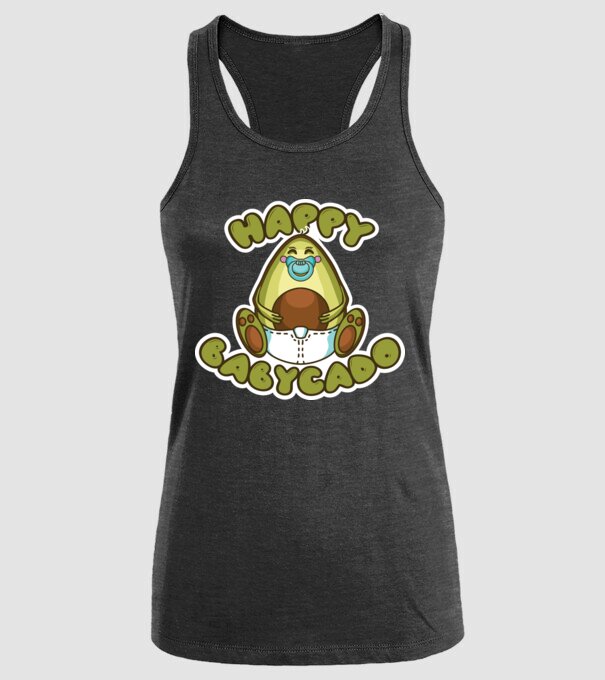 Avocado bebe model negru pe tricou
