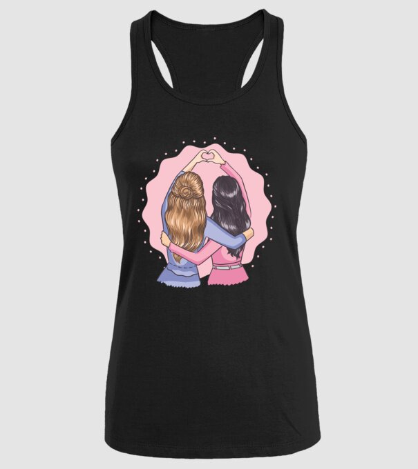 Best Friends Forever - Cele mai bune prietene model negru pe tricou