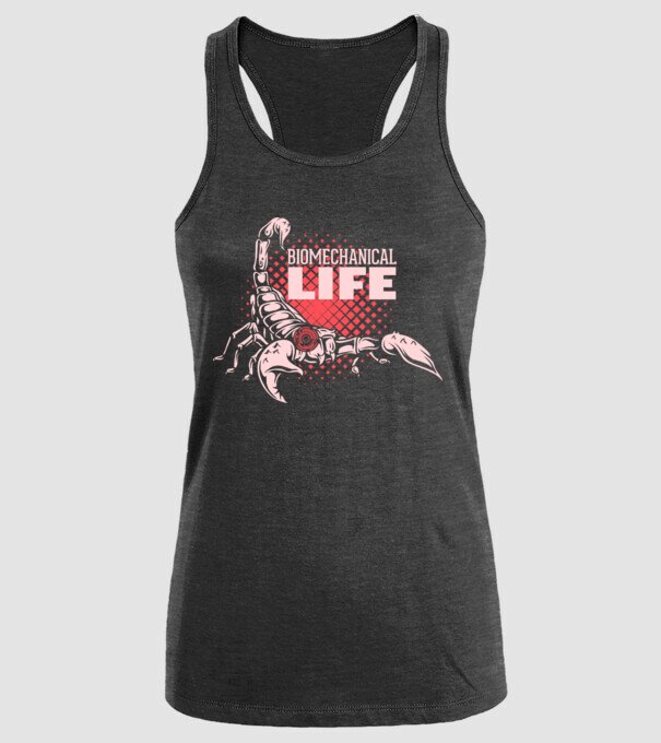 Biomechanical Life model negru pe tricou
