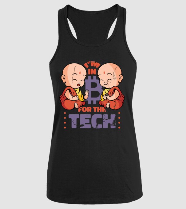 Călugări Buddha Bitcoin model negru pe tricou