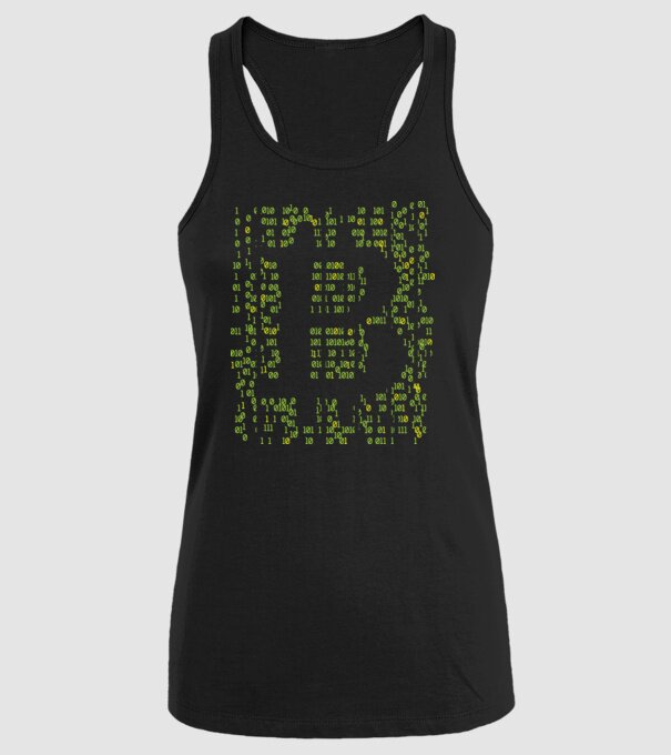 Bitcoin Matrice model negru pe tricou